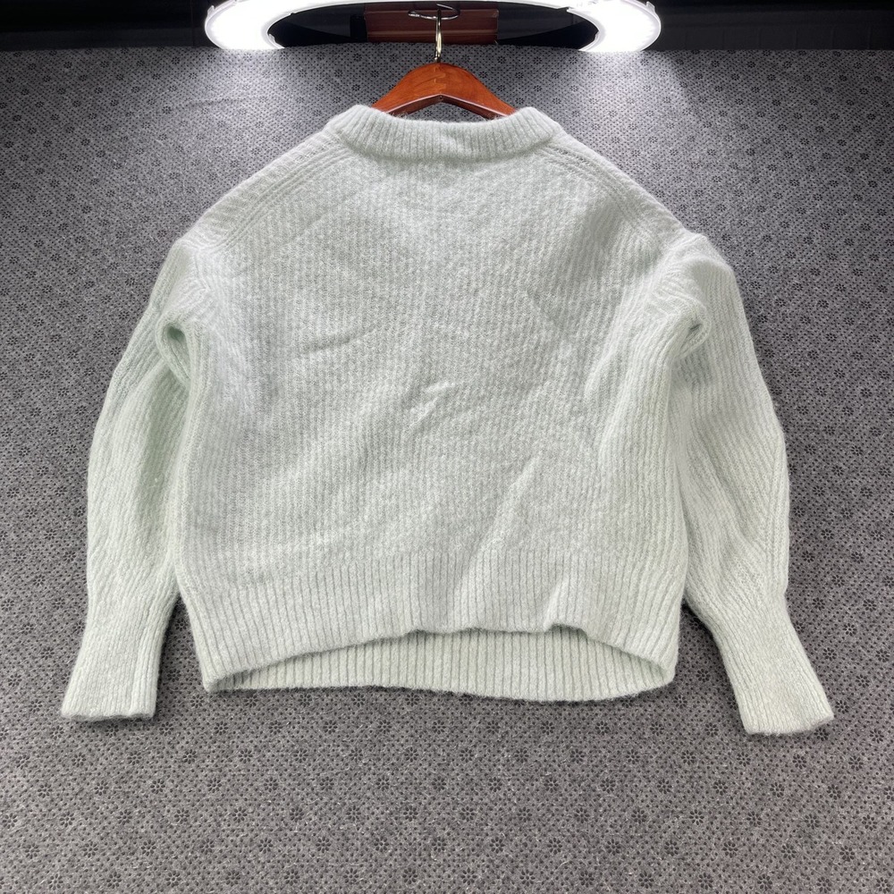 Everlane Alpaca Crew Neck Sweater Light Jade Green Mint Size M Alpaca Wool - Picture 8 of 14